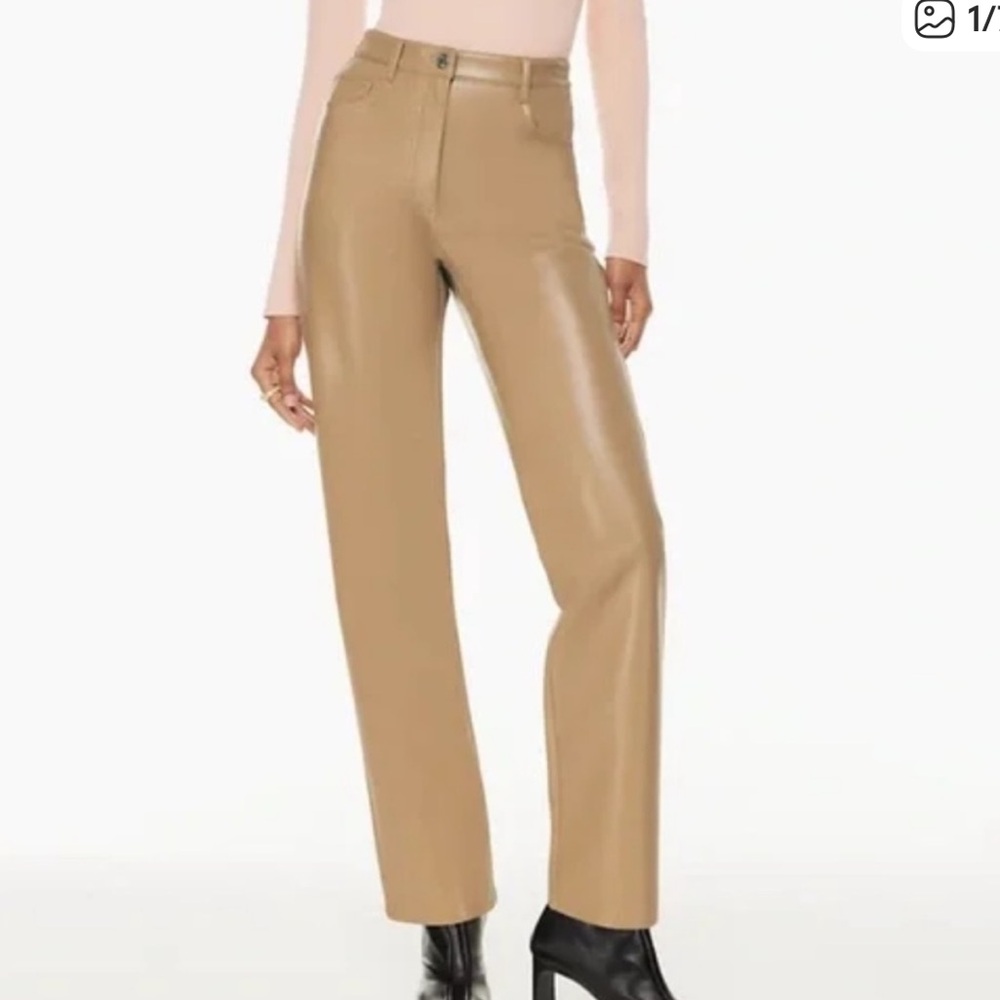 Aritzia Wilfred Melina Pant in Iced Latte